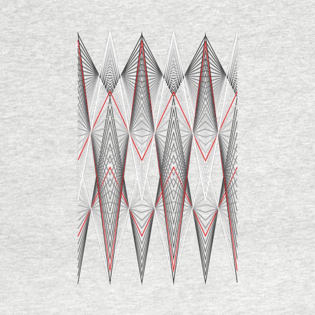 Graphic with triangles in white, red to black. by robelf